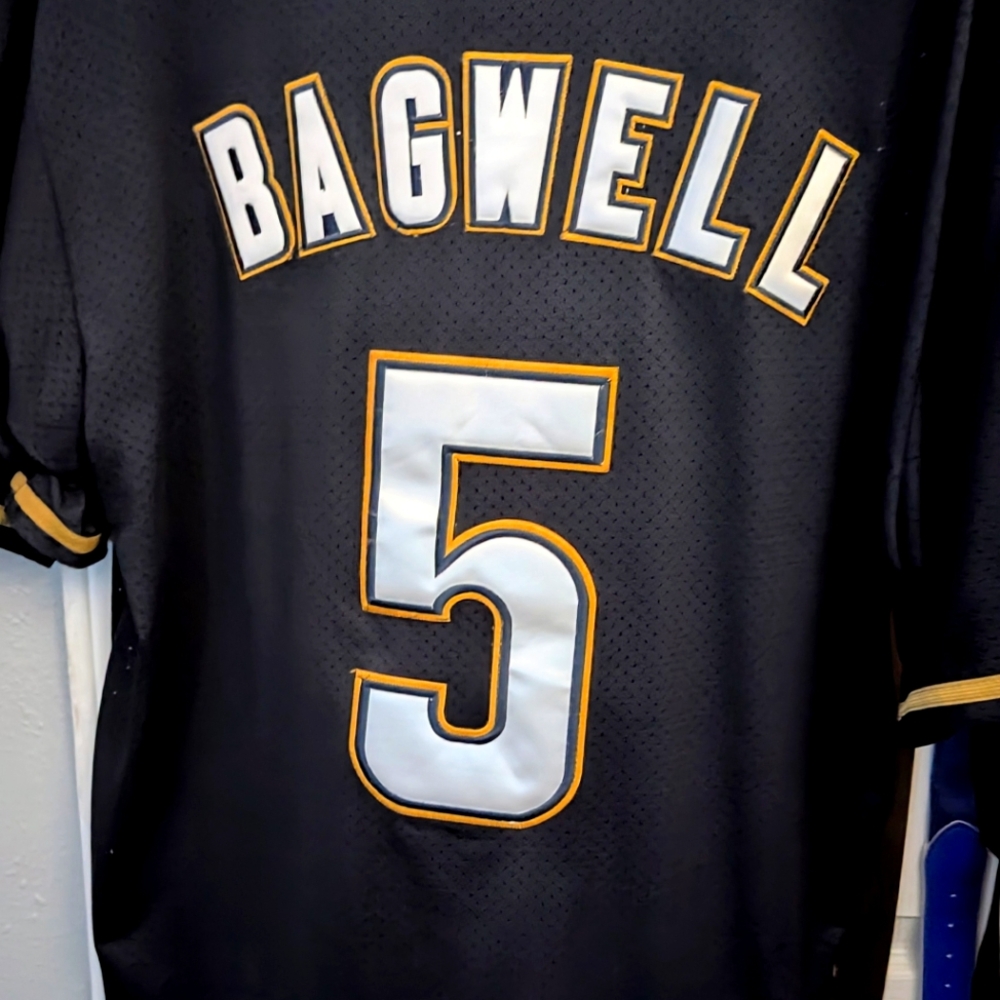 Jeff Bagwell #5 Cooper's Town vintage Houston Astros Michelle and Ness
